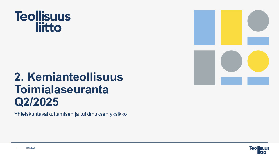 Toimialaseuranta Q2/2025 – 2. Kemianteollisuus